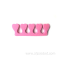 Soft Pedicure Nail Beauty Tools EVA Foam Toe Separators With 5 Toes For Nail Polish